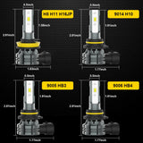 BMTxms 2PCS White Yellow Switchback Dual Color H8 H11 9006 HB4 9005 HB3 9145 H10 LED Fog Lights Daytime Running Driving DRL Lamp