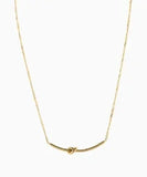 Stainless Steel Vintage Textured Delicate Necklace