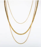 Stainless Steel Vintage Textured Delicate Necklace