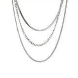 Stainless Steel Heart-shaped Pendant Necklace Metal Waterproof Jewelry For Women