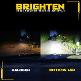 BMTxms 2PCS White Yellow Switchback Dual Color H8 H11 9006 HB4 9005 HB3 9145 H10 LED Fog Lights Daytime Running Driving DRL Lamp