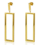 Shiny Zircon Hoop Earrings for Women Trendy Golden Stainless Steel Circle Earring Jewelry Pendientes