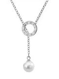 Stainless Steel Vintage Textured Delicate Necklace