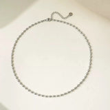Stainless Steel Heart-shaped Pendant Necklace Metal Waterproof Jewelry For Women