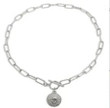 Square Pendants Delicate Stainless Steel Chain Pendant Necklace For Women Necklace