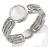 Stainless Steel Ring for Women Inlaid Zircon Rings Waterproof Romantic Fashion Jewelry