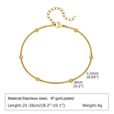 Stainless Steel Bohemian Style Personalized Anklet