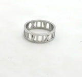 Stainless Steel Ring for Women Inlaid Zircon Rings Waterproof Romantic Fashion Jewelry