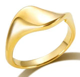 Stainless Steel Ring for Women Inlaid Zircon Rings Waterproof Romantic Fashion Jewelry