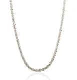 Stainless Steel Vintage Textured Delicate Necklace