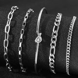 Stainless Steel Bohemian Style Personalized Anklet