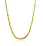 Stainless Steel Vintage Textured Delicate Necklace