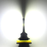 BMTxms 2PCS White Yellow Switchback Dual Color H8 H11 9006 HB4 9005 HB3 9145 H10 LED Fog Lights Daytime Running Driving DRL Lamp