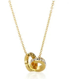 Square Pendants Delicate Stainless Steel Chain Pendant Necklace For Women Necklace