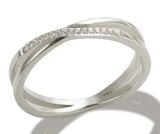 Stainless Steel Ring for Women Inlaid Zircon Rings Waterproof Romantic Fashion Jewelry