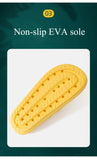 EVA Thick Sole 4cm Beach Slippers Cloud-Like Comfort Home Use Couple Height Increasing Indoor Solid Color Summer Sandals