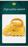 EVA Thick Sole 4cm Beach Slippers Cloud-Like Comfort Home Use Couple Height Increasing Indoor Solid Color Summer Sandals