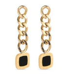 Shiny Zircon Hoop Earrings for Women Trendy Golden Stainless Steel Circle Earring Jewelry Pendientes